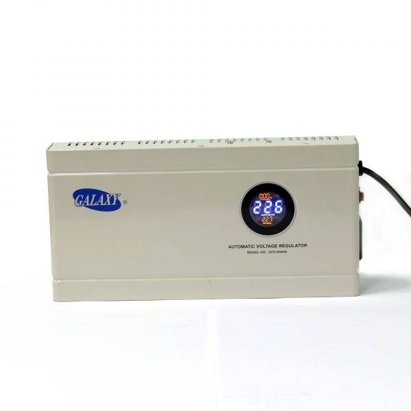 Heavy-duty and long-lasting wall hanging Automatic voltage regulator with thermal protection for your refrigerator, television, computer, fan, and for you valuable equipment at your home and office. It will protect your electrical equipment from overload, high and low voltage, and short circuits.